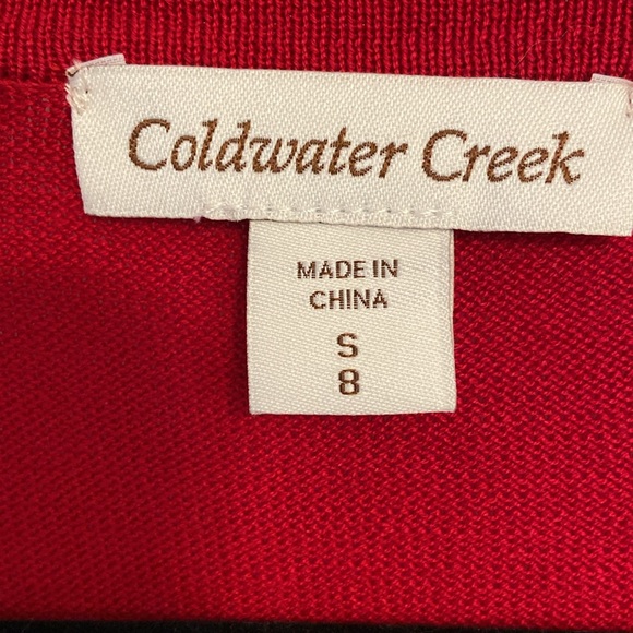 Coldwater Creek silk cotton v-neck cardigan - Picture 6 of 8